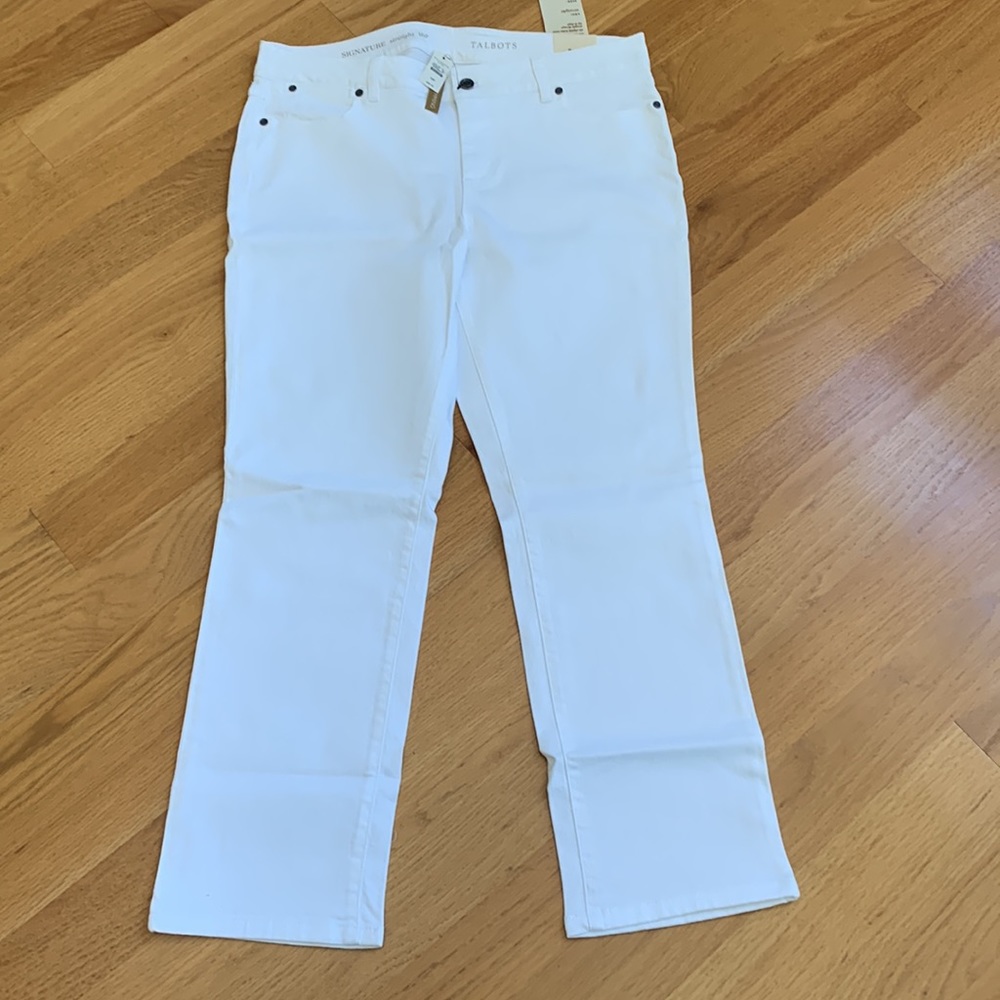 16P NWT white jeans Talbots